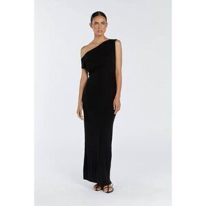 Dissh Junie Black Knit Midi Dress, size M